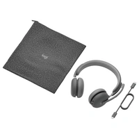 Logitech Zone On Ear Headset Bluetooth®, Kabellos Stereo Graphit Headset, Lautstärkebegrenzung, Lautstärkeregelung Logitech Zone On Ear Headset Bluetooth®, Kabellos Stereo Graphit Headset, Lautstärkebegrenzung, Lautstärkeregelung