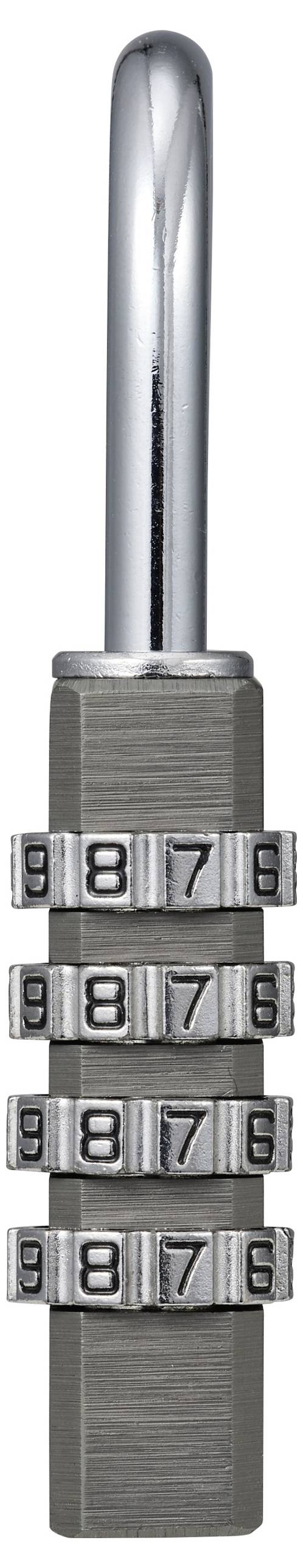 Sygonix SY-6932350 Vorhängeschloss 40mm 4-Digit Titanium Grey Zahlenschloss
