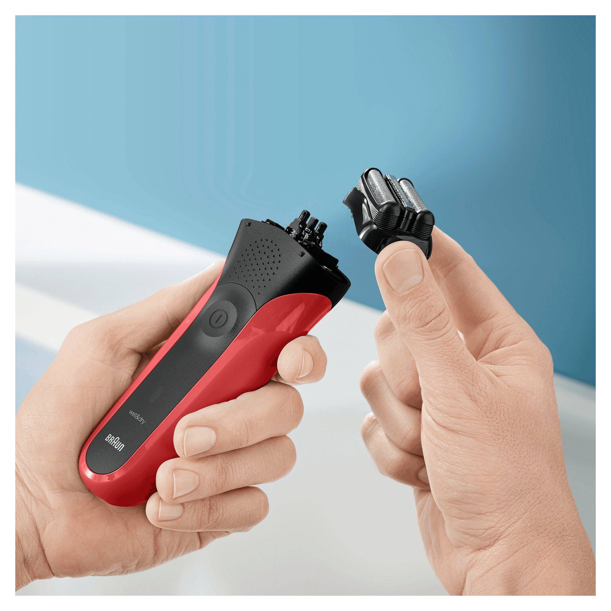 Braun Series 3 300s 81569932 Folienrasierer Rot, Schwarz