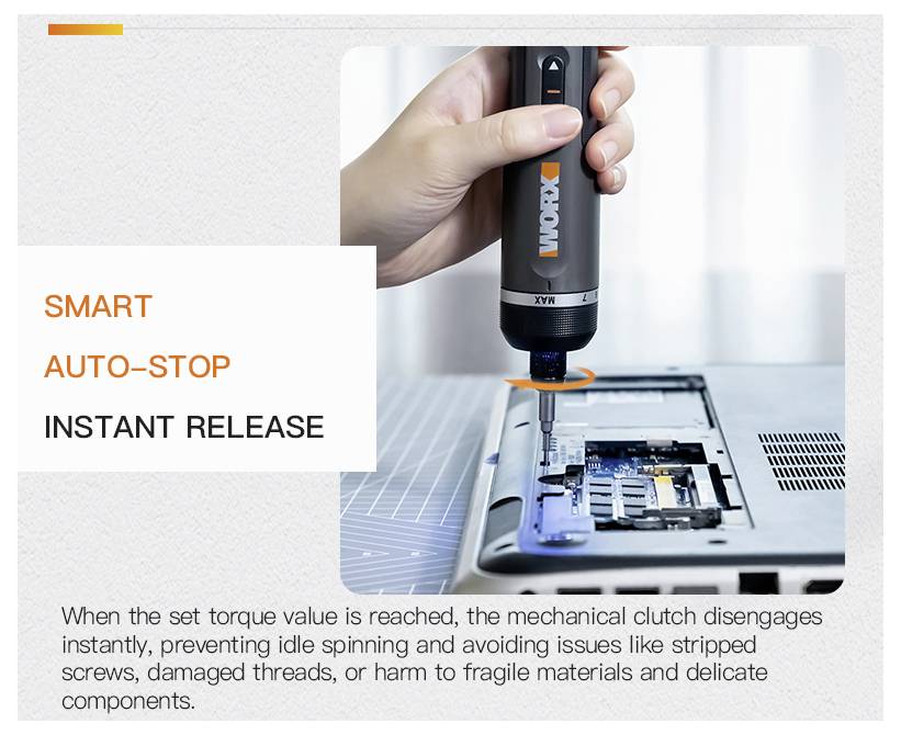 Worx WX242 Akku-Schrauber 4V 2.0Ah Li-Ion inkl. Koffer