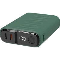 RealPower PB-10000 C Powerbank 10.000 mAh USB PD Dunkelgrün RealPower PB-10000 C Powerbank 10.000 mAh USB PD Dunkelgrün