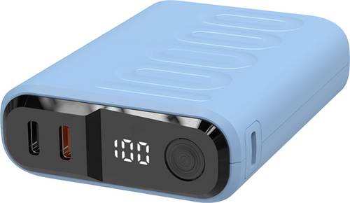 Powerbank realPower PB-10000C PD+ mit 3x Type-C,Purple