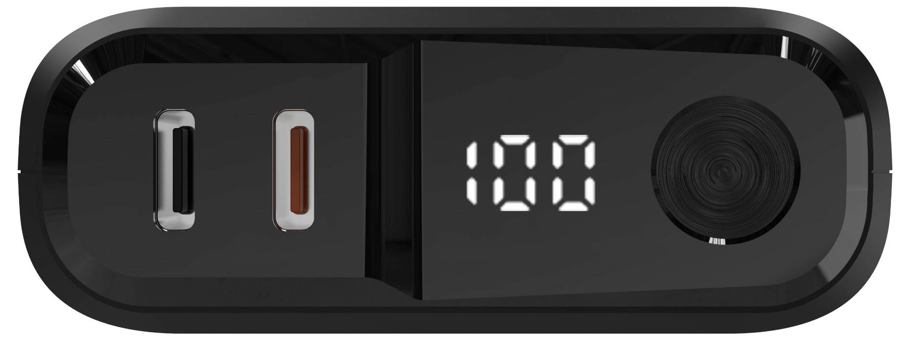 RealPower PB-10000 C Powerbank 10.000 mAh USB PD Schwarz