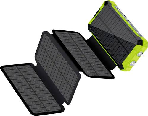 RealPower PB-20000 Solar Powerbank 20000 mAh Grün