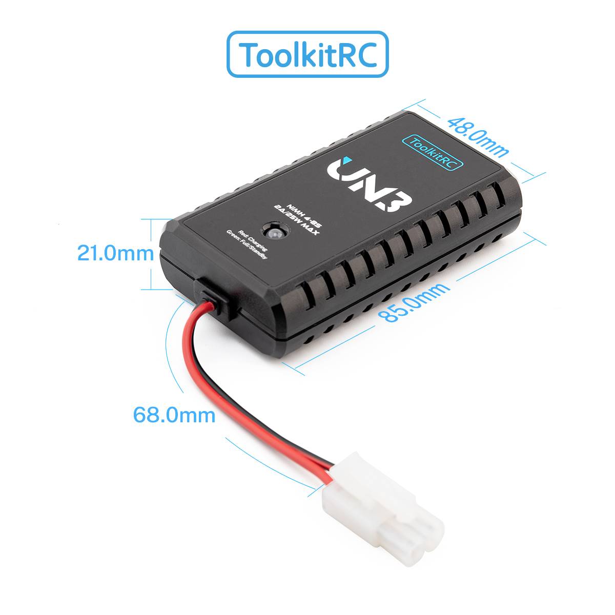 Toolkit RC ToolkitRC UN3 NiMH 4-8 Zellen 2A USB Ladegerät NiMH, NiCd