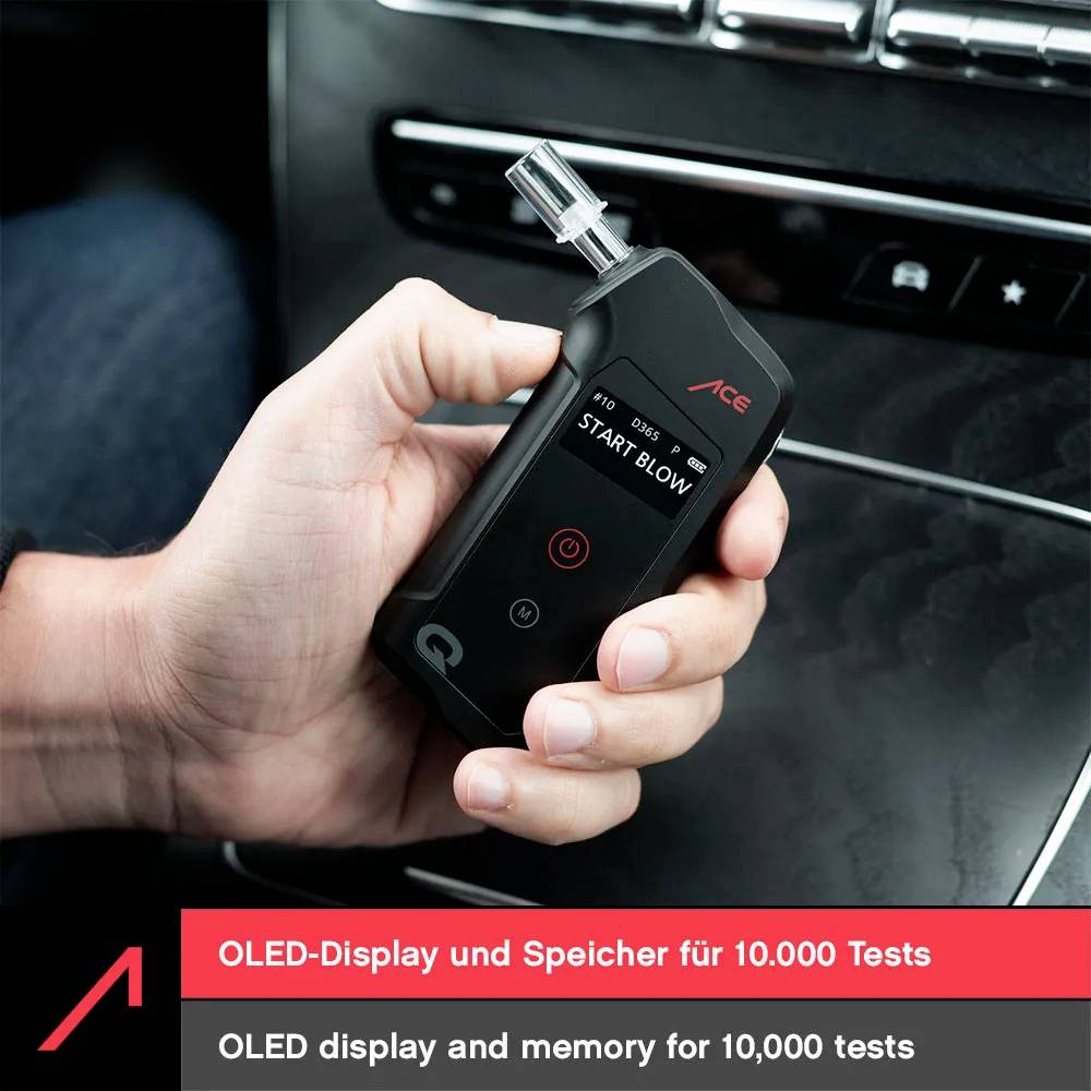 ACE Alkoholtester Schwarz 0.00 bis 5.00 ‰