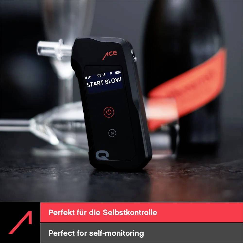 ACE Alkoholtester Schwarz 0.00 bis 5.00 ‰