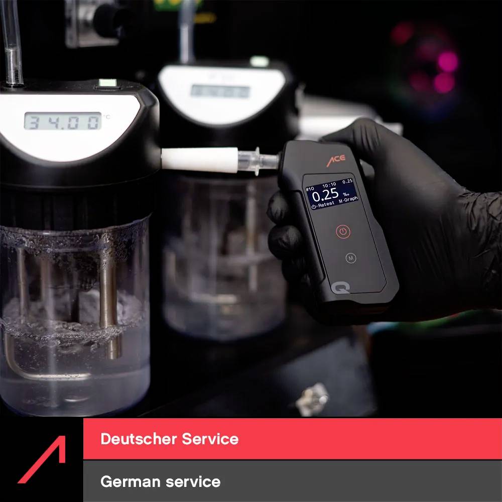 ACE Alkoholtester Schwarz 0.00 bis 5.00 ‰