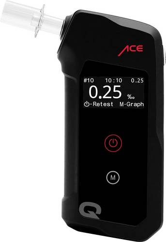 ACE Alkoholtester Schwarz 0.00 bis 5.00 ‰
