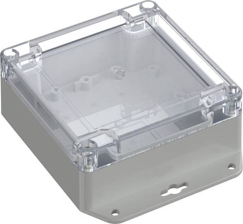 TRU COMPONENTS 6U07111105737 TC-13865268 Industrie-Gehäuse 136.5 x 106.5 x 45 ABS-PC Lichtgrau, Tra