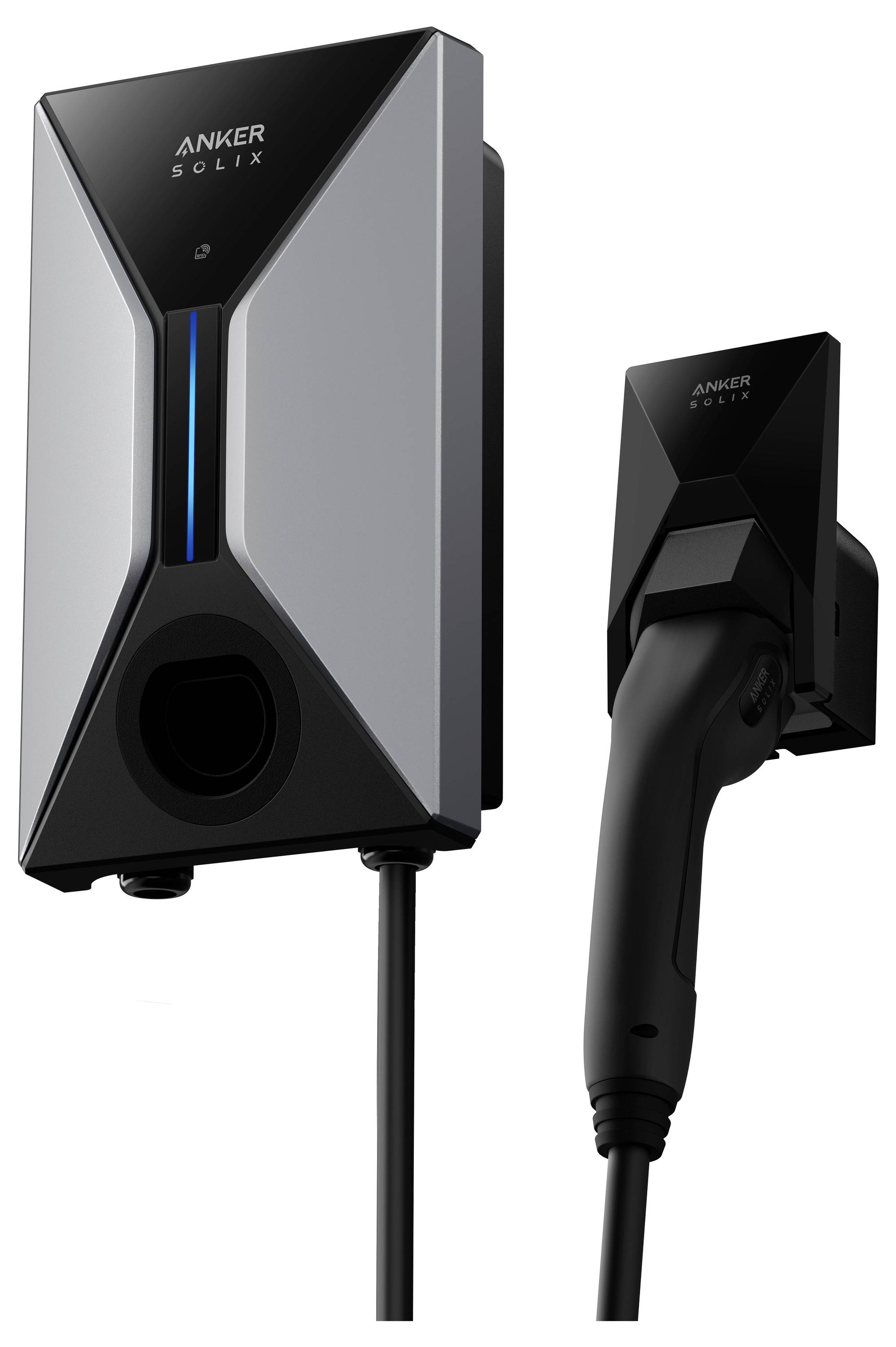 Anker Anker SOLIX V1 Smart EV Charger 22KW CAB Wallbox Typ 2 32 A 22 kW App, RFID