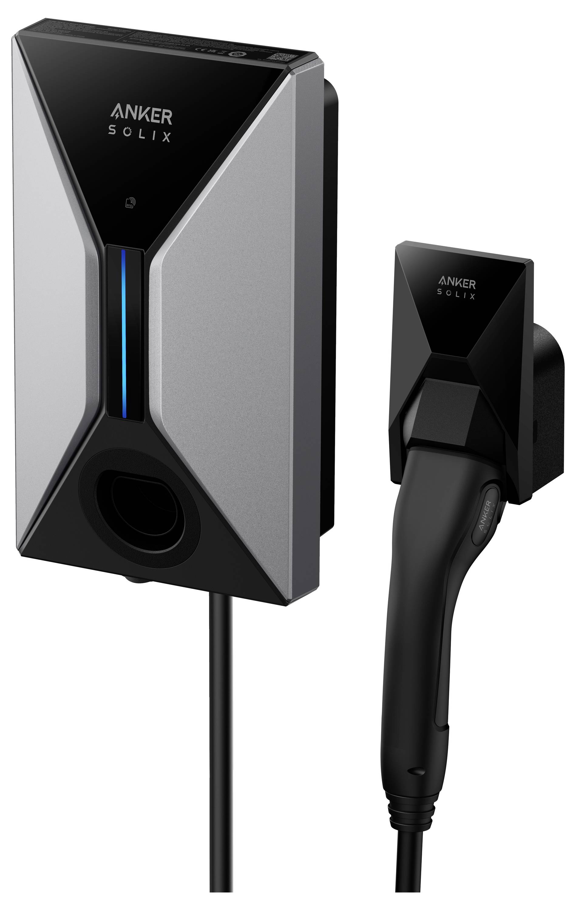 Anker Anker SOLIX V1 Smart EV Charger 11KW CAB Wallbox Typ 2 16 A 11 kW RFID, App
