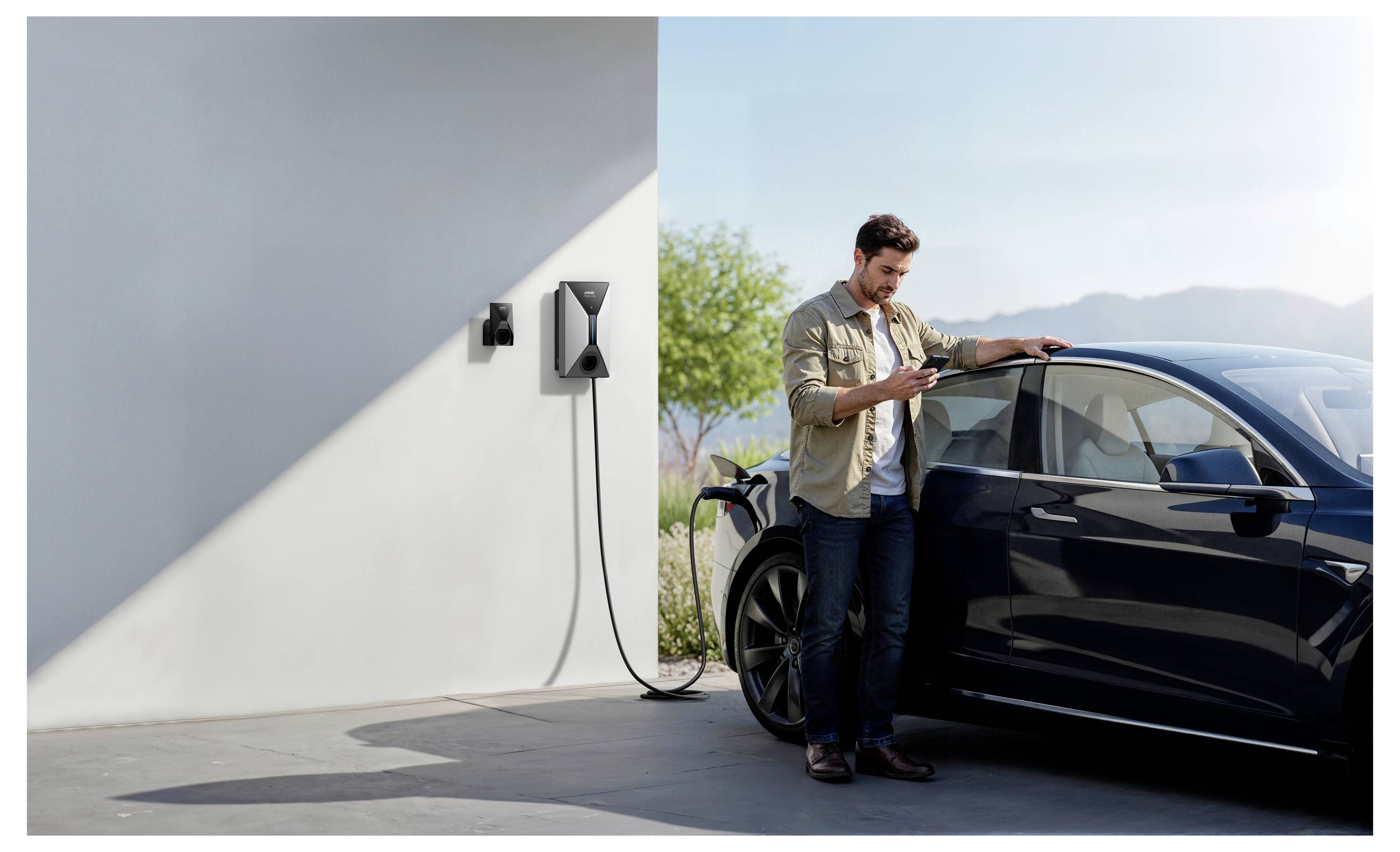 Anker Anker SOLIX V1 Smart EV Charger 11KW CAB Wallbox Typ 2 16 A 11 kW RFID, App