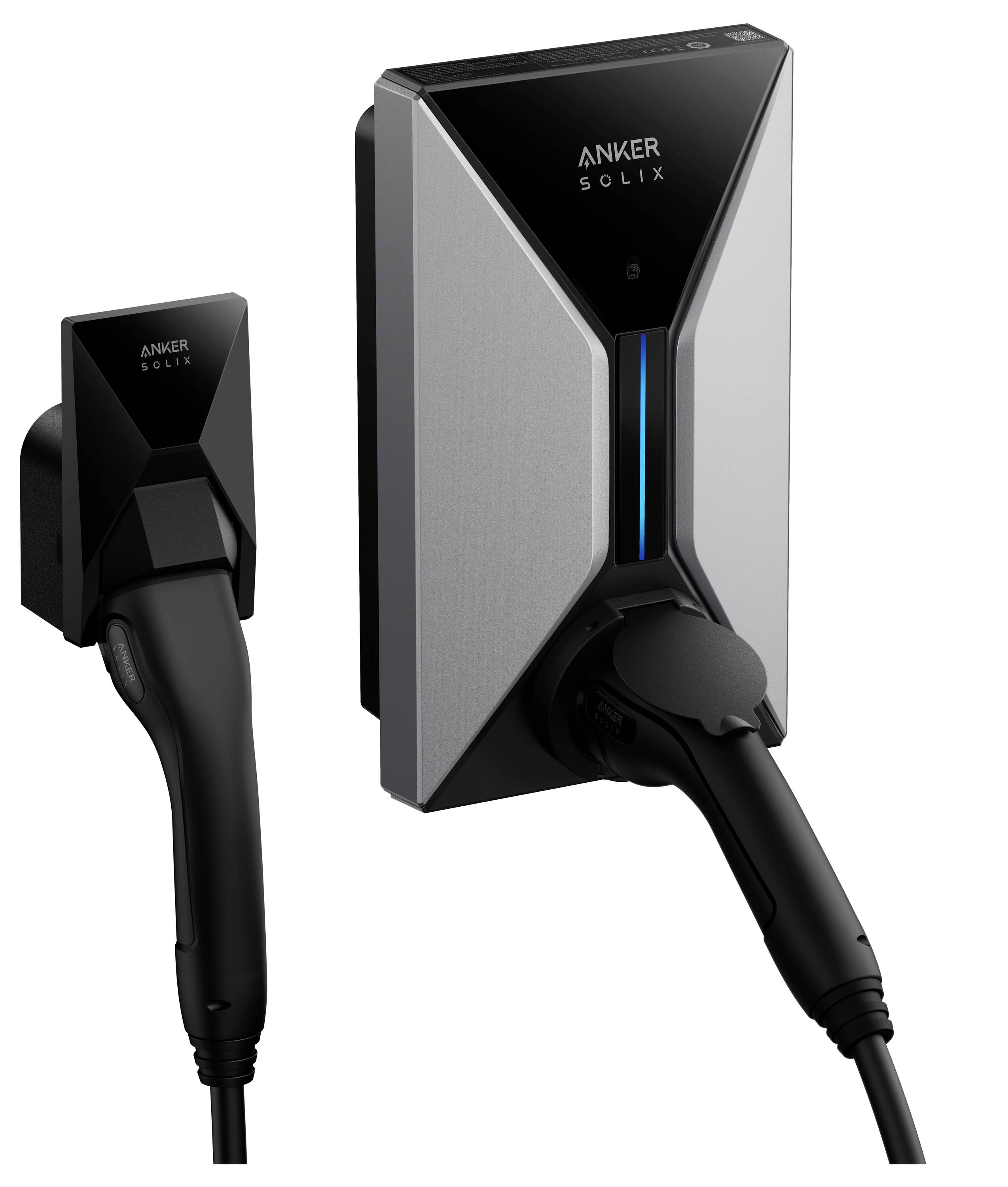 Anker Anker SOLIX V1 Smart EV Charger 11KW SOC Wallbox Typ 2 16 A 11 kW App, RFID