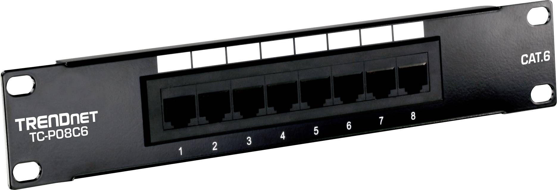 TrendNet TC-P08C6 Patch-Panel CAT 6 Schwarz