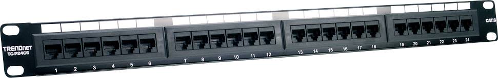 TrendNet TC-P24C6 Patch-Panel CAT 6 Schwarz