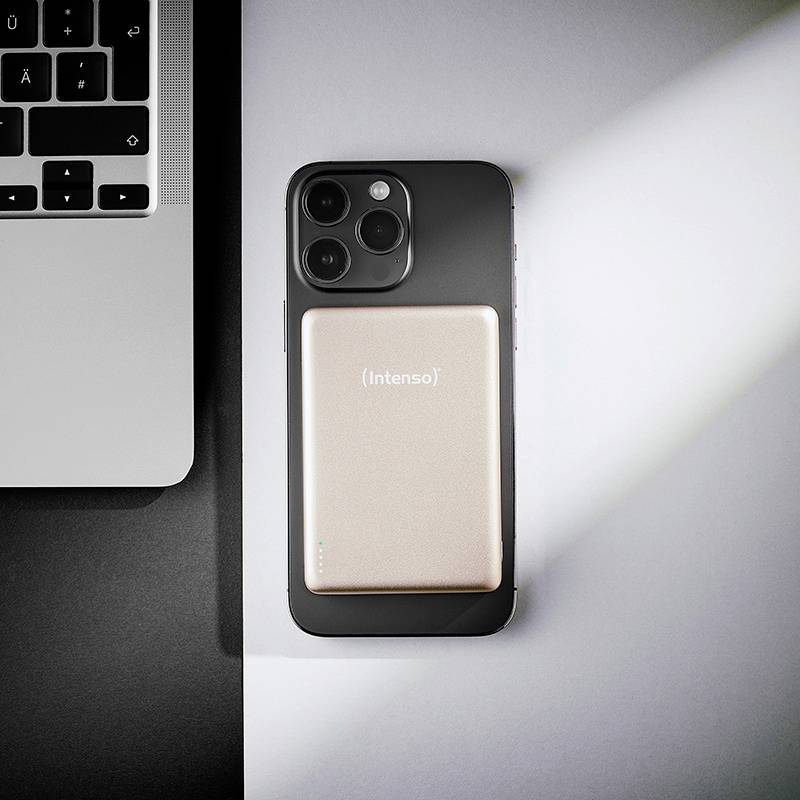 Intenso Power Bank MW5000 champagne Powerbank 5000 mAh USB PD LiPo USB-C® Champagner