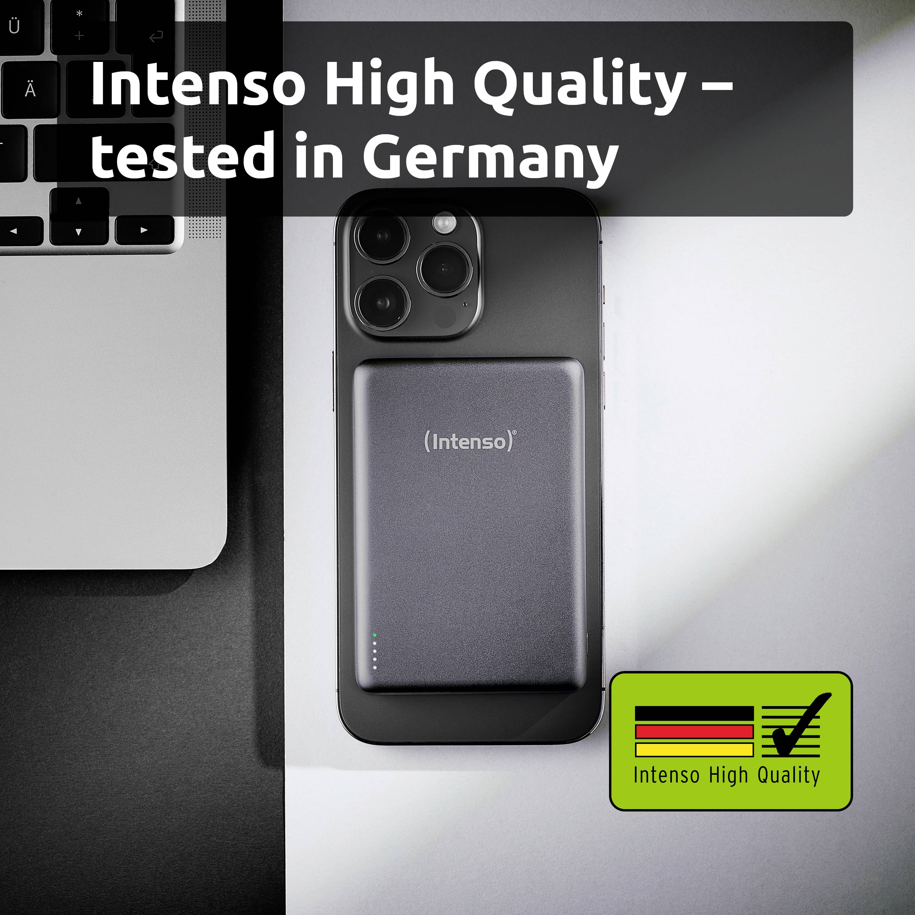 Intenso Power Bank MW10000 grey Powerbank 10000 mAh USB PD LiPo USB-C® Grau