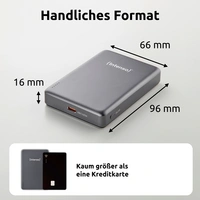 Intenso Power Bank MW10000 grey Powerbank 10000 mAh USB PD LiPo USB-C® Grau Intenso Power Bank MW10000 grey Powerbank 10000 mAh USB PD LiPo USB-C® Grau