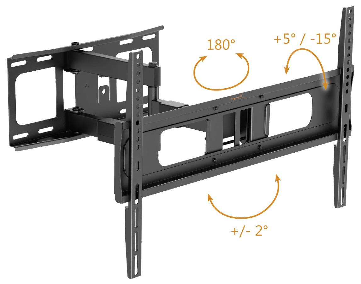 My Wall TV-Wandhalterung 94,0cm (37") - 218,4cm (86”) Schwenkbar