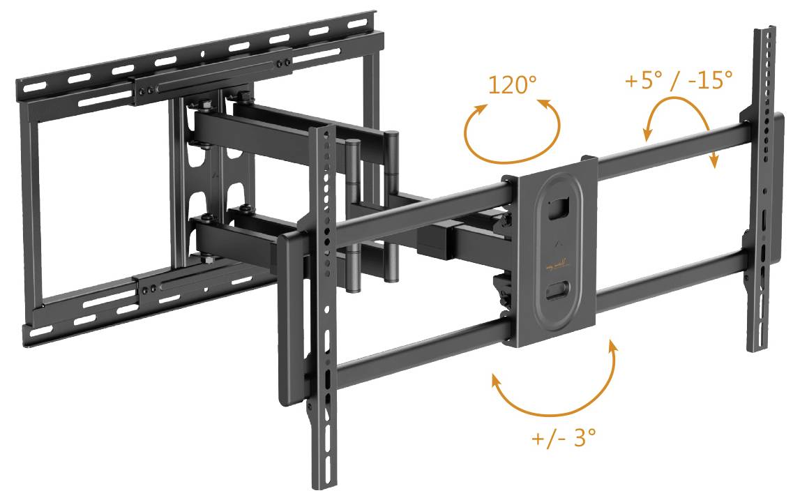 My Wall TV-Wandhalterung 109,2cm (43") - 254,0cm (100") Schwenkbar