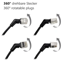 Maxtrack TI53-3L RJ45 Netzwerkkabel, Patchkabel 10 Gbit/s, CAT 6a U/FTP 3m Schwarz Steckkontakte 360° drehbar 1St. Maxtrack TI53-3L RJ45 Netzwerkkabel, Patchkabel 10 Gbit/s, CAT 6a U/FTP 3m Schwarz Steckkontakte 360° drehbar 1St.