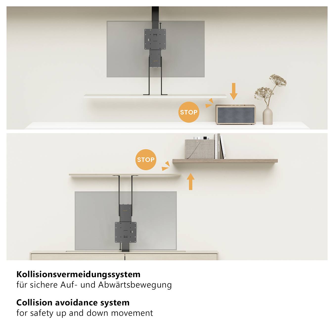 My Wall TV-Wandhalterung 43,2cm (17") - 81,3cm (32") App-Steuerung, elektrisch motorisiert