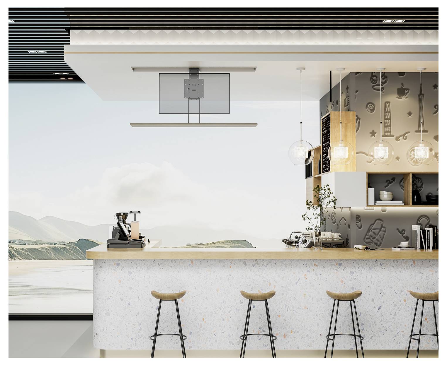 My Wall TV-Wandhalterung 43,2cm (17") - 81,3cm (32") App-Steuerung, elektrisch motorisiert