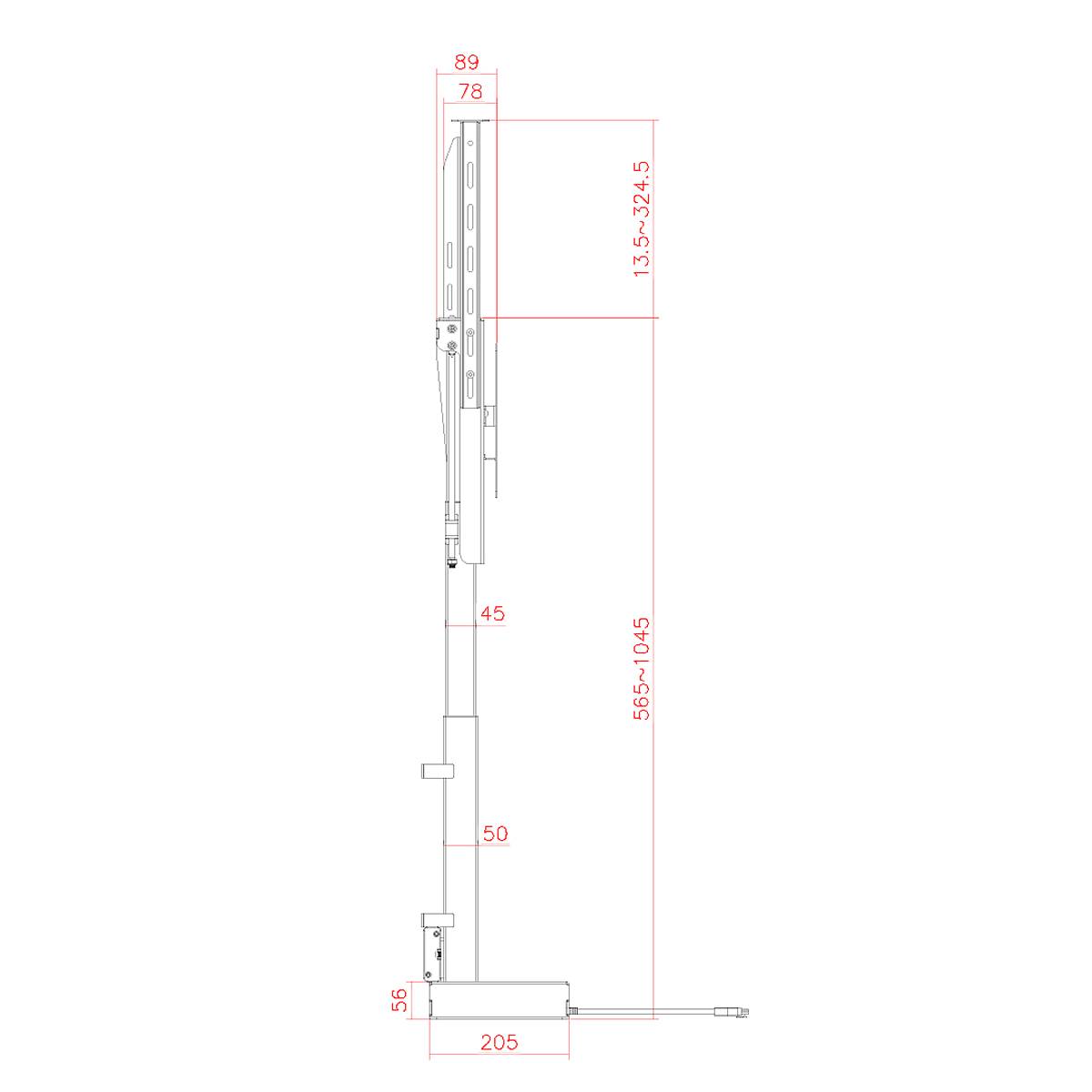 My Wall TV-Wandhalterung 43,2cm (17") - 81,3cm (32") App-Steuerung, elektrisch motorisiert