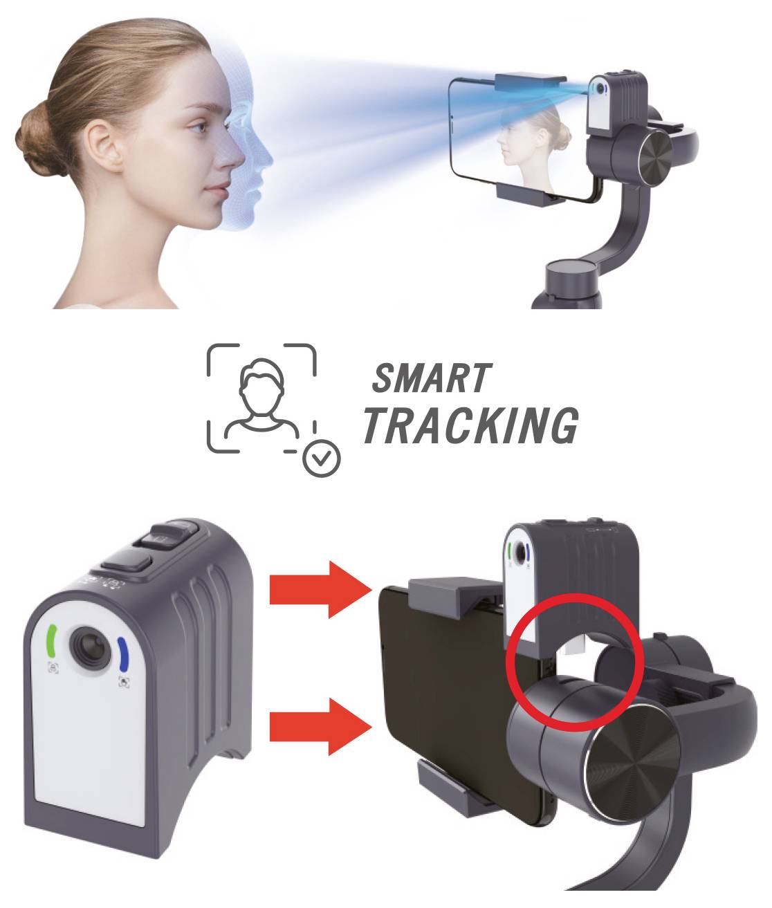 GoXtreme GX4 Schwebestativ Schwarz Belastbar bis 280 g