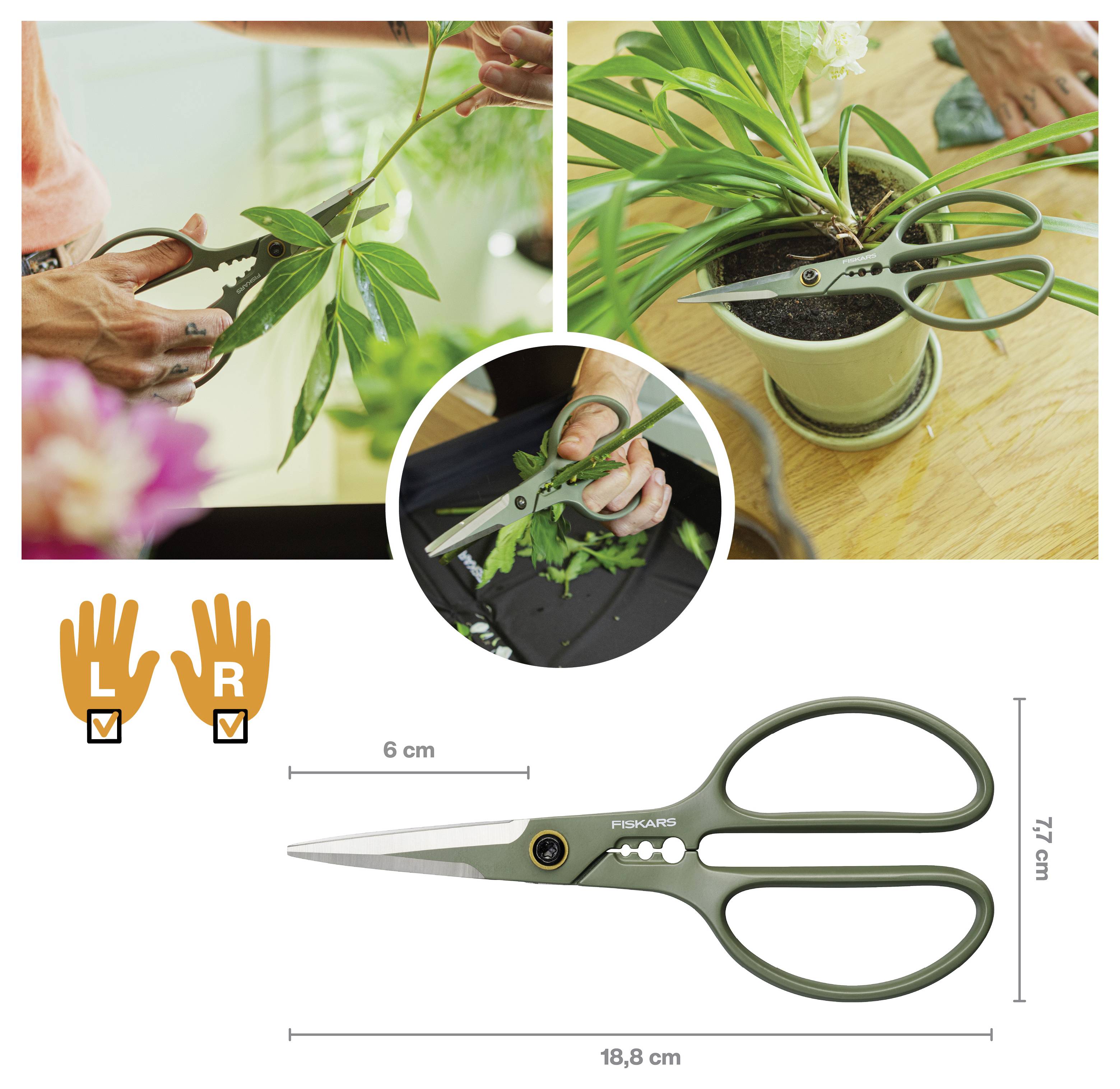 Fiskars 1075316 Gartenschere 170mm