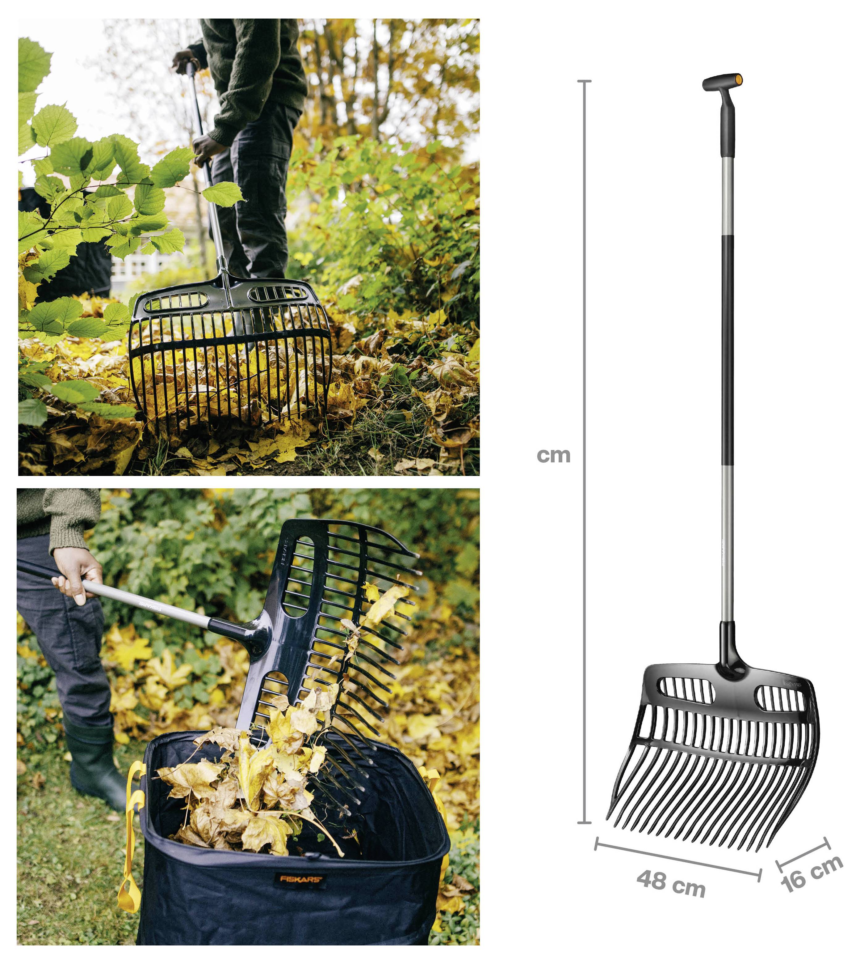 Fiskars 1077116 Schaufel, Rechen Arbeitsbreite 48cm