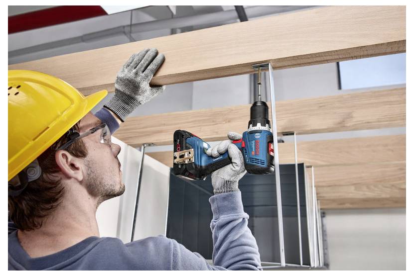 Bosch Professional GSR + GBH + GWS + 2x GBA 5.0Ah + GAL 18V-40 0615A5009G Werkzeugset