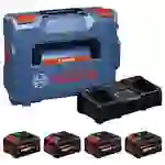 Bosch Professional 2x EXBA18V-55 + 2x EXBA18V-80 + EXAL18V2-320 1600A0373Y Werkzeug-Akku und Ladegerät 5.5 Ah, 8Ah Bosch Professional 2x EXBA18V-55 + 2x EXBA18V-80 + EXAL18V2-320 1600A0373Y Werkzeug-Akku und Ladegerät 5.5 Ah, 8Ah