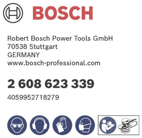 Bosch Accessories 2608623339 2608623339 Exzenterschleifpapier-Set (Ø) 150mm 1 Set