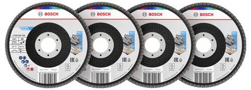 Bosch Accessories 2608626166 Fächerschleifscheibe Durchmesser 125 mm Körnung (num)=40, 60, 80, 120
