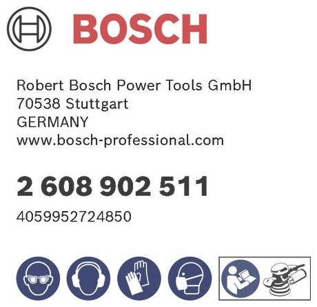 Bosch Accessories 2608902511 2608902511 Exzenterschleifpapier-Set (Ø) 150mm 1 Set