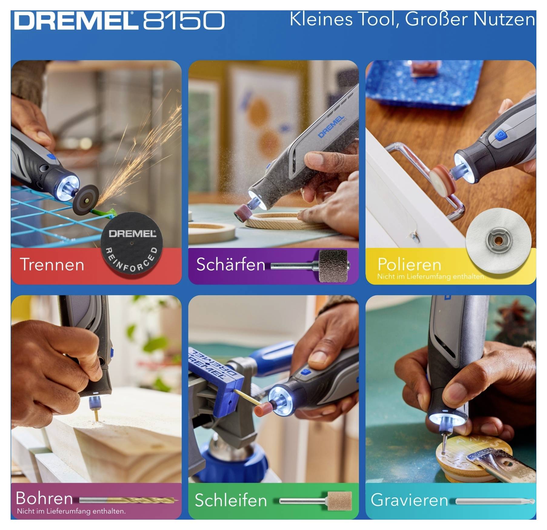 Dremel F0138150JA F0138150JA Akku-Multifunktionswerkzeug 7.2V