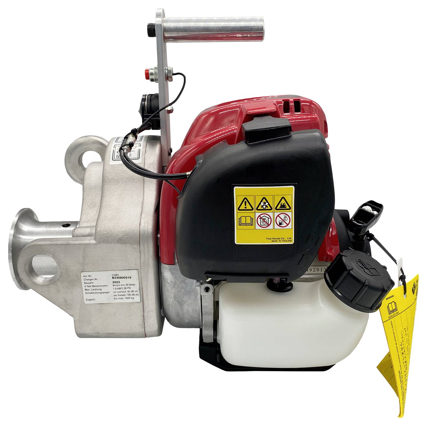 Berger & Schröter Spillwinde power winch/GX35TST4 Zugkraft (rollend)=1000kg Antrieb über Benzinmotor