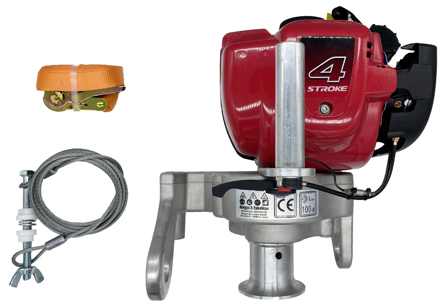 Berger & Schröter Spillwinde power winch/GX35TST4 Zugkraft (rollend)=1000kg Antrieb über Benzinmotor