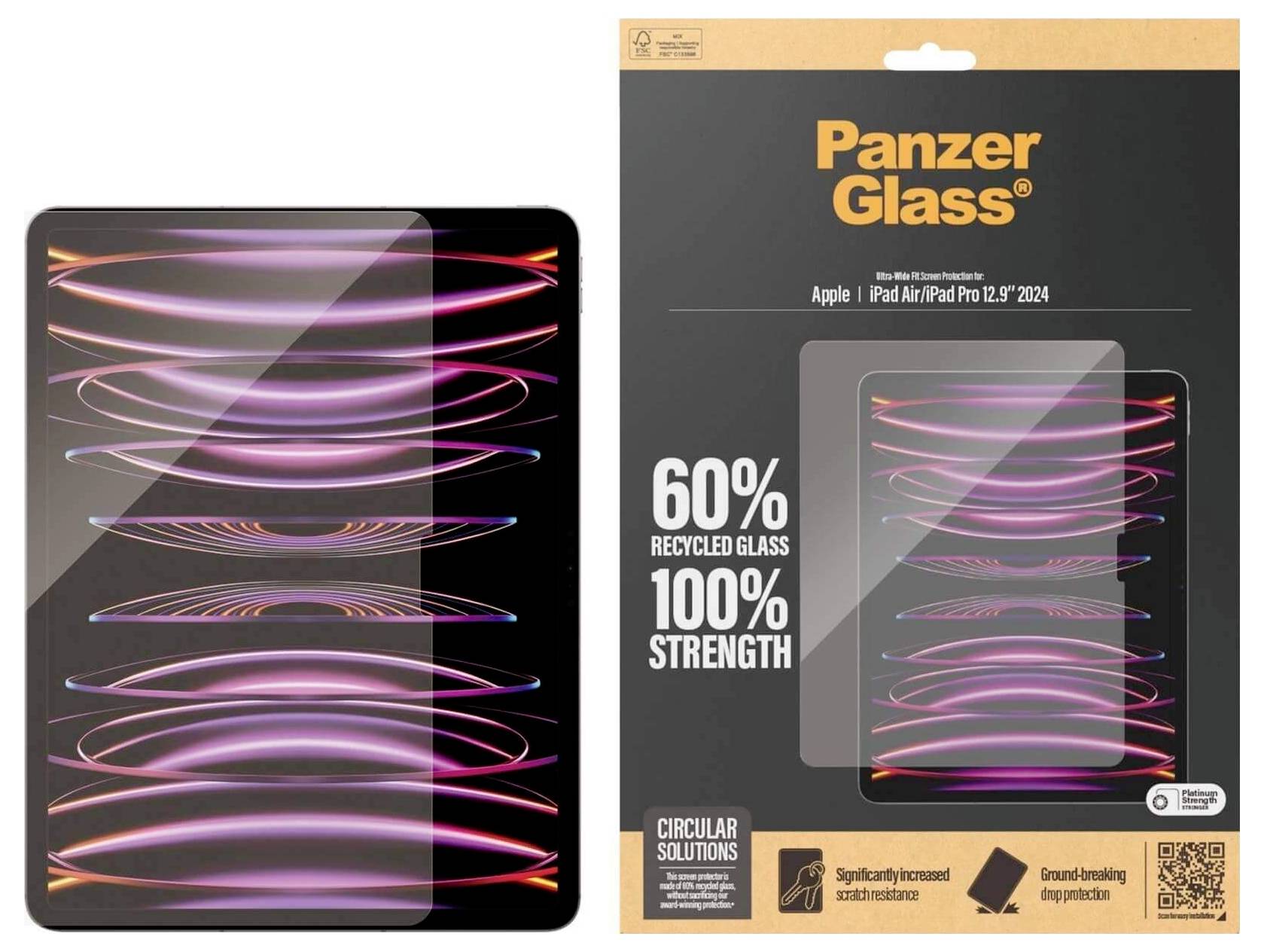 Ein Panzer Glass Displayschutz für iPad Air/Pro 12.9