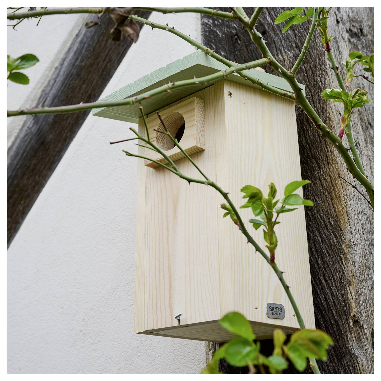 Siena Garden Nistkasten Nestperle EMILIA Lochgröße 45mm, geeignet für Star, Buntspecht 1St.