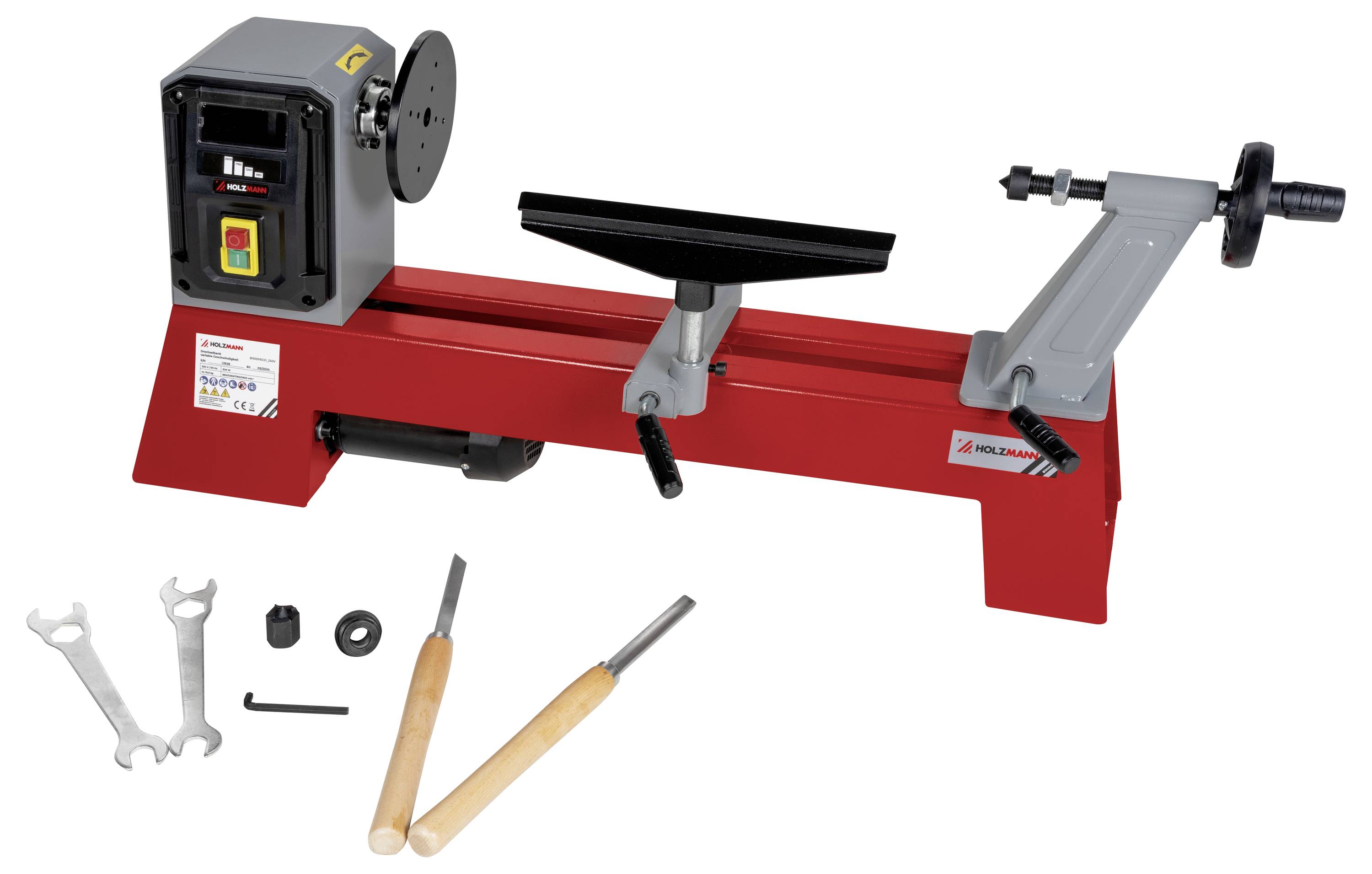 Holzmann Maschinen D500VECO_230V Holz Drehmaschine