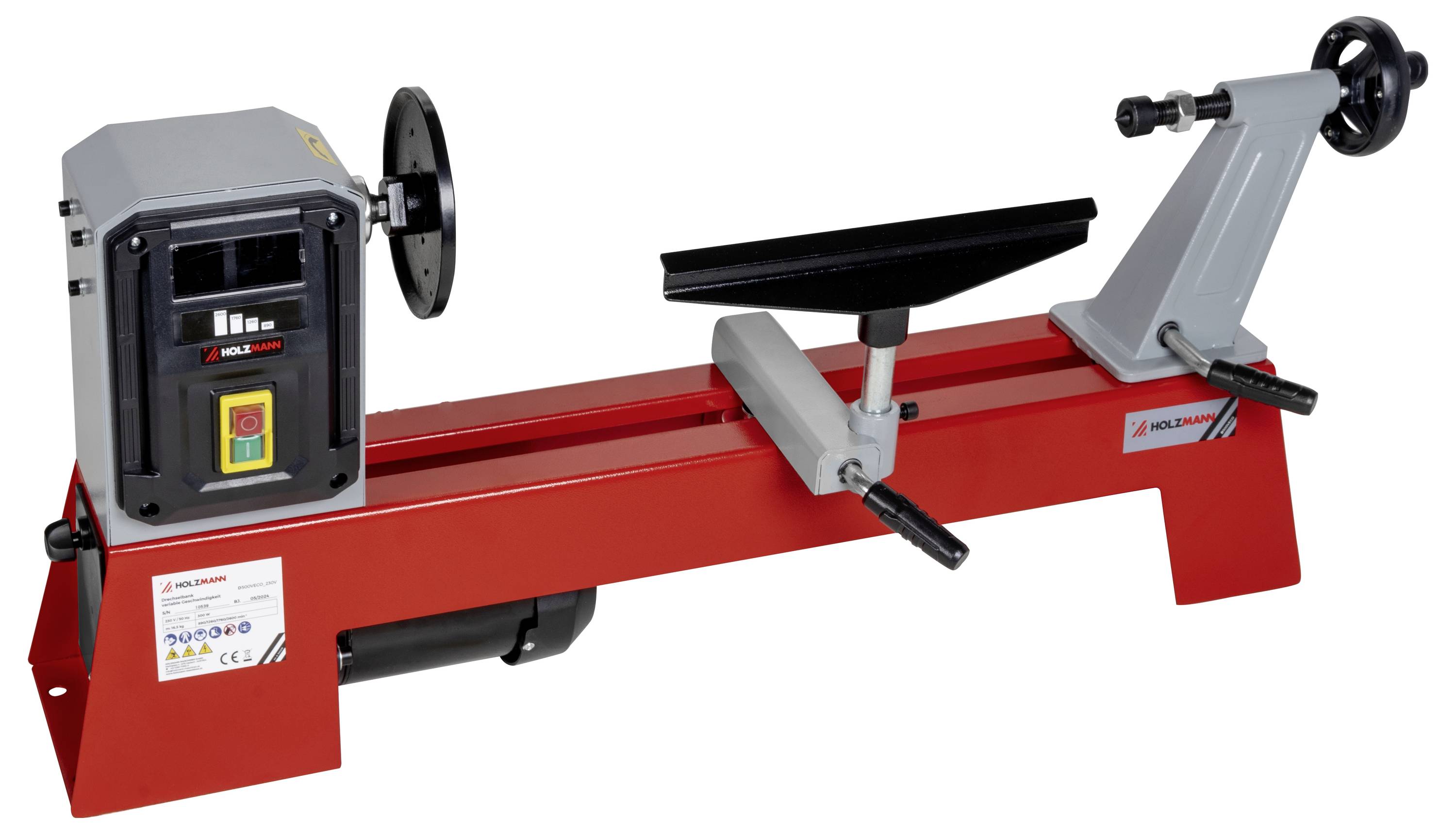 Holzmann Maschinen D500VECO_230V Holz Drehmaschine