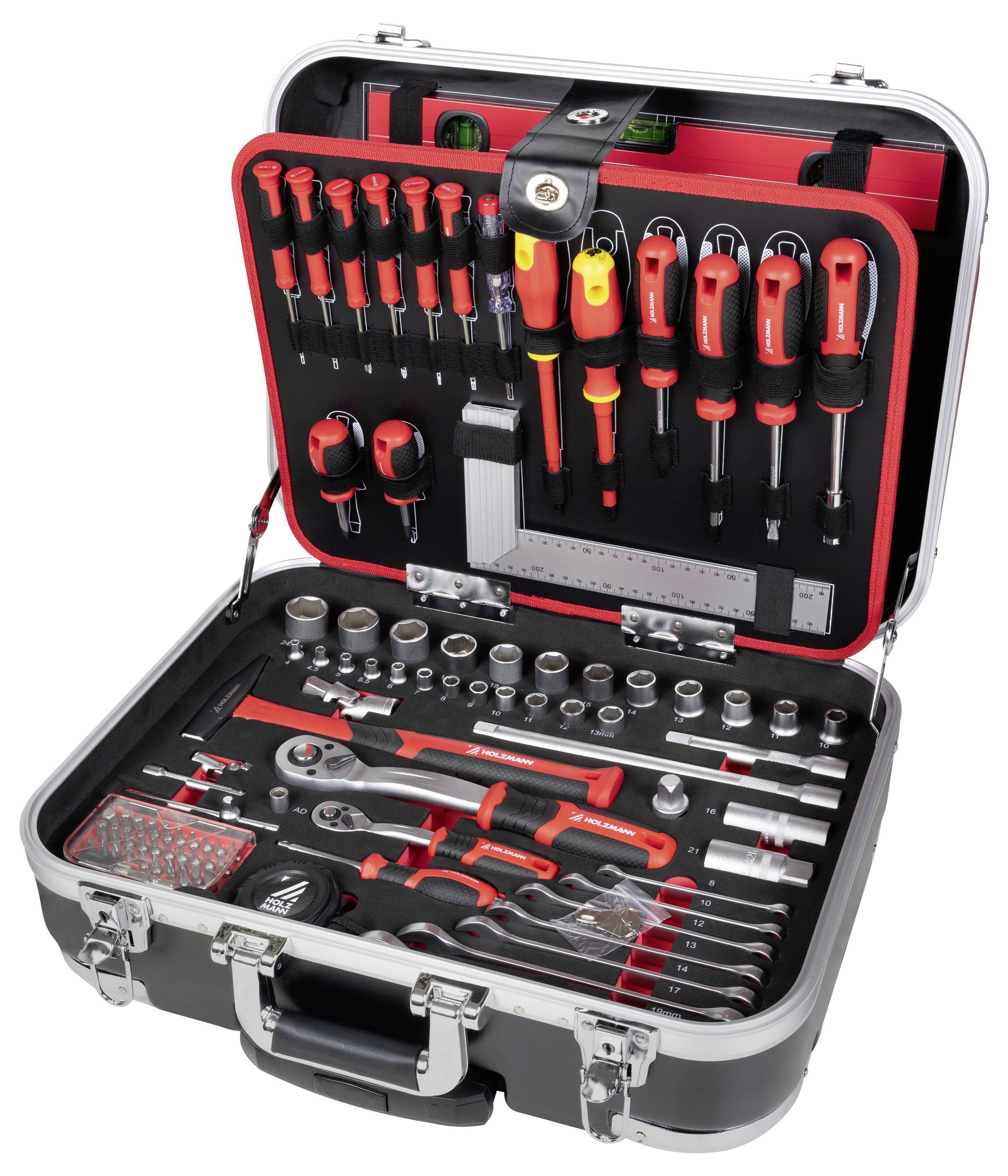 Holzmann Maschinen WZK167PRO WZK167PRO Handwerker Werkzeugkoffer bestückt