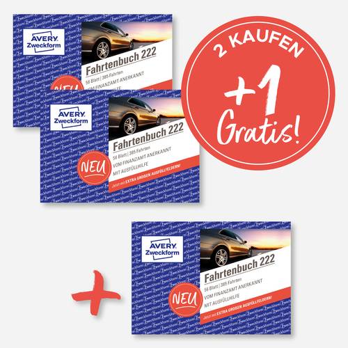 Avery-Zweckform 222-3P Fahrtenbuch 3 St.