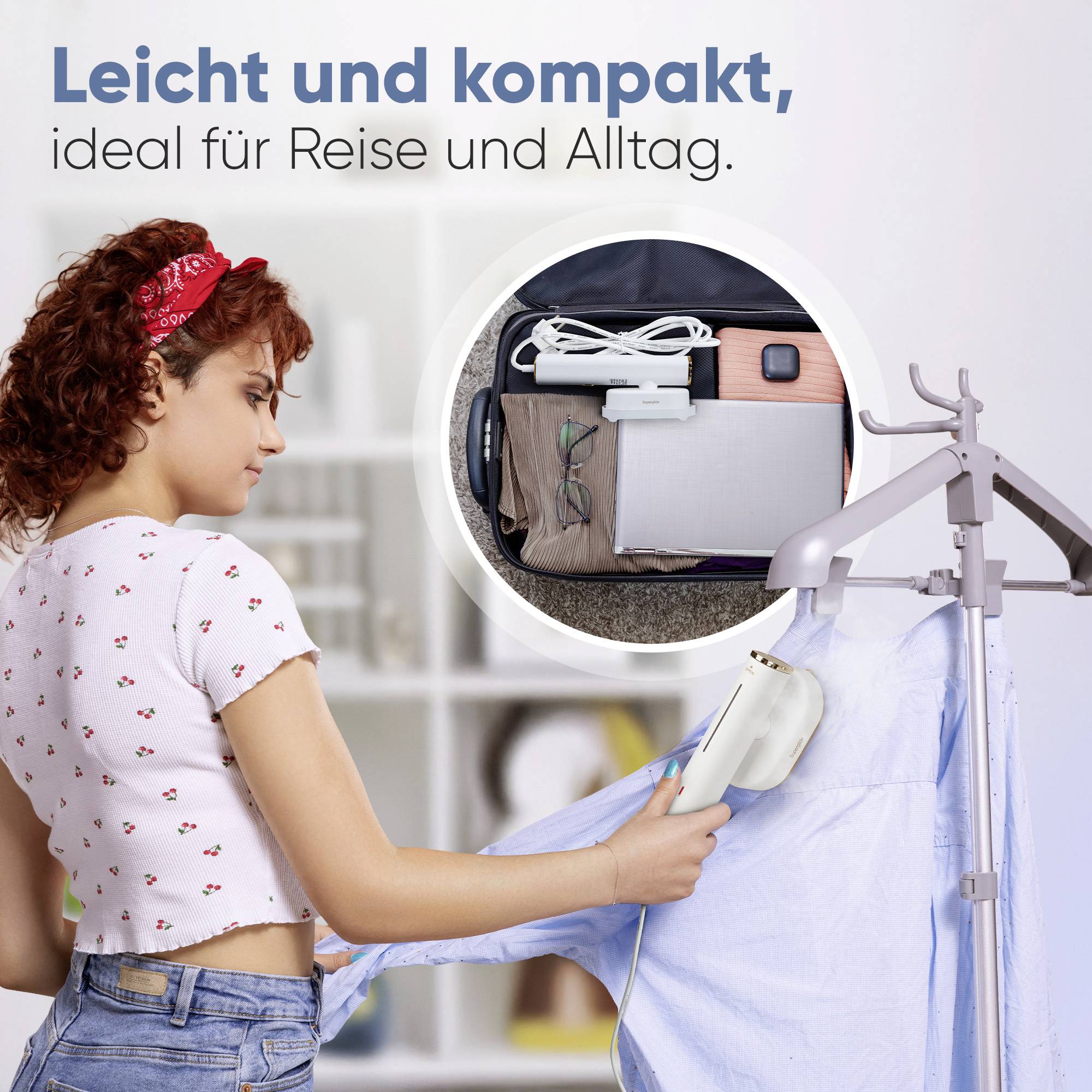 Profi-Care PC-DG 3124 Dampfglätter Weiß, Rose