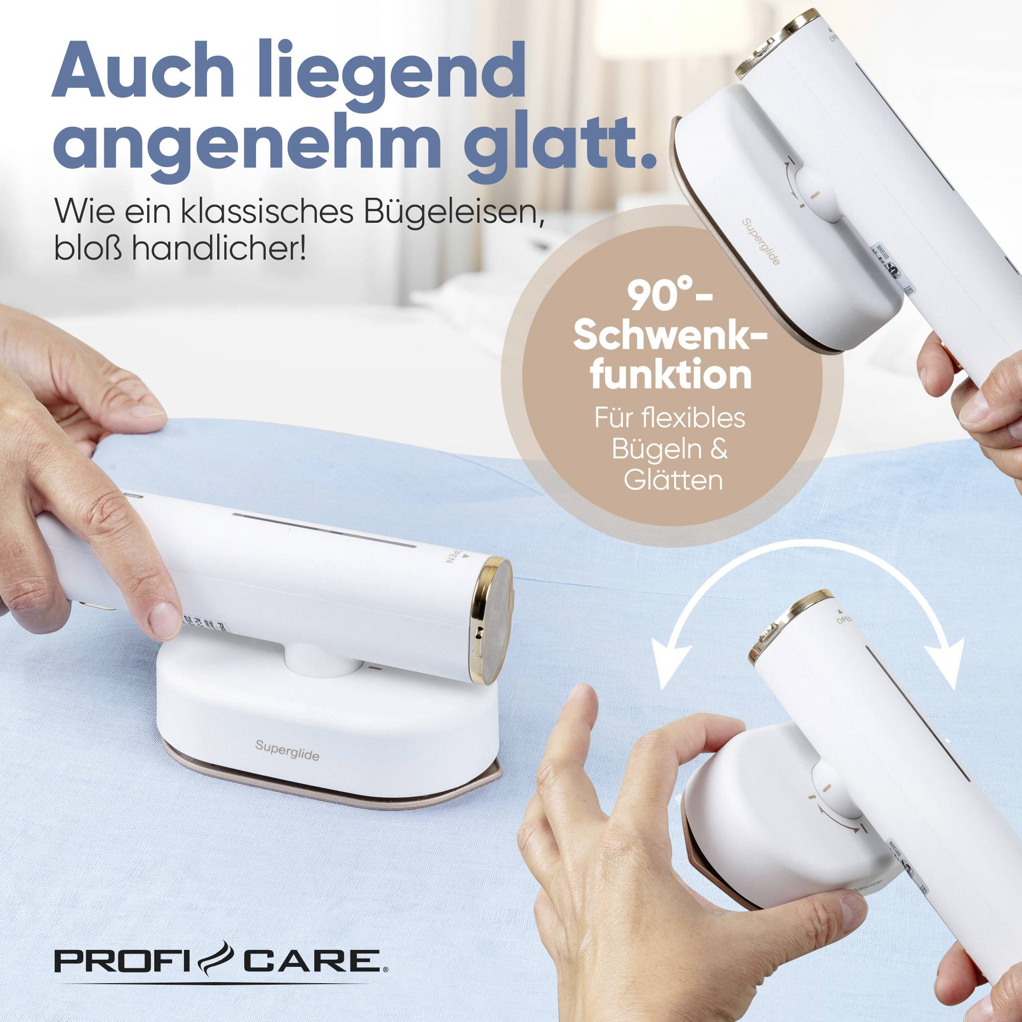 Profi-Care PC-DG 3124 Dampfglätter Weiß, Rose