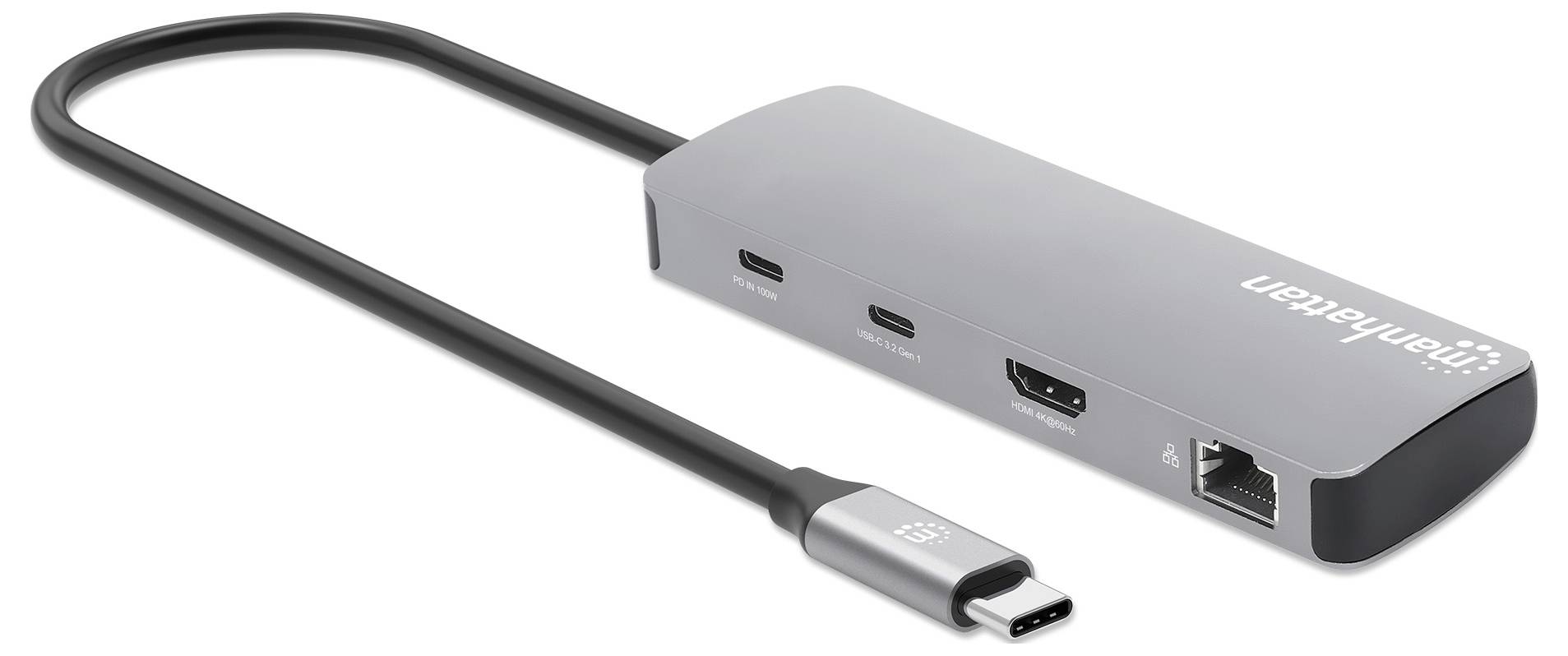 Manhattan Notebook Dockingstation integrierter Kartenleser, USB-C® Power Delivery