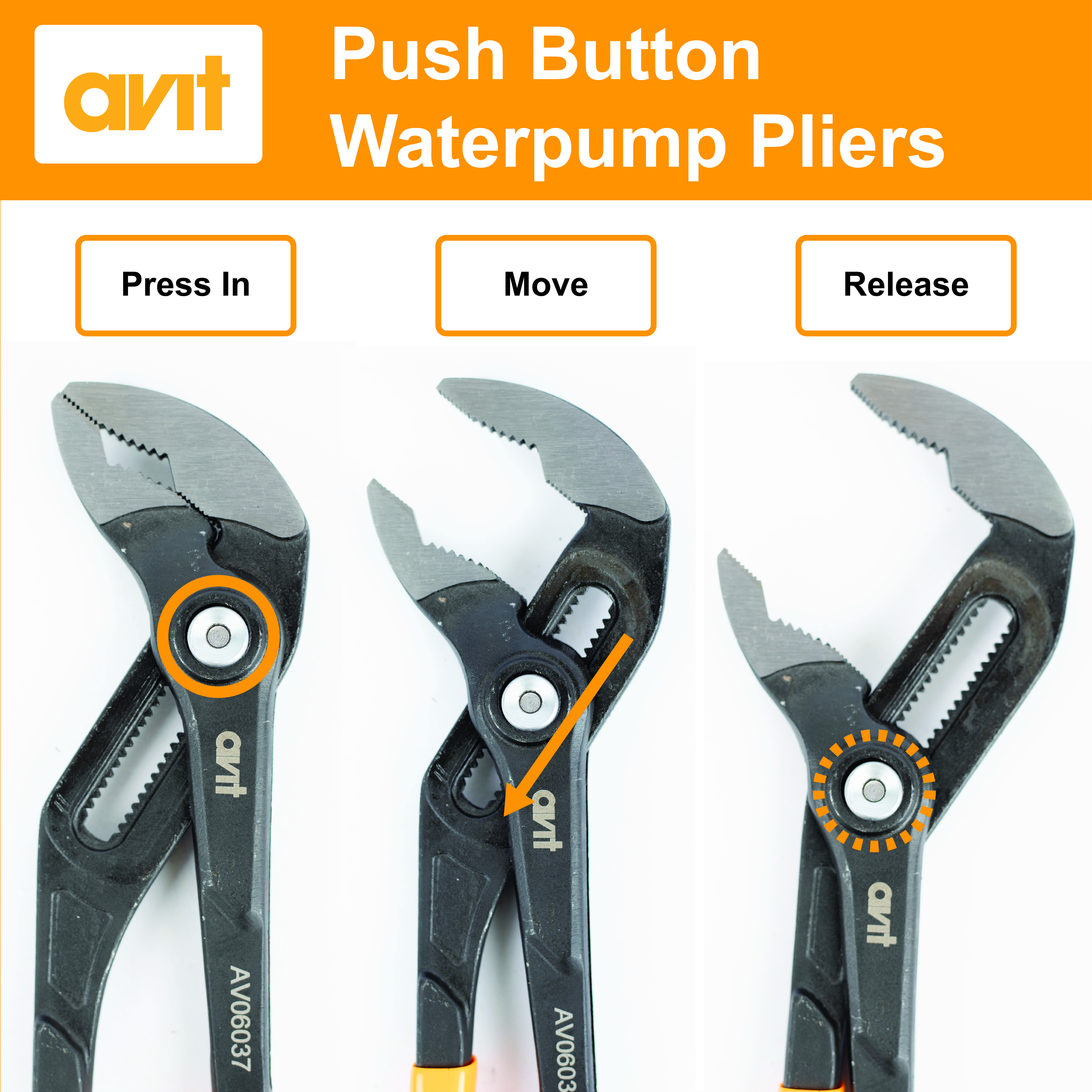 AVIT AV06036 Wasserpumpenzange 250mm